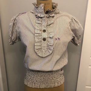 Project E pinstripe Blouse